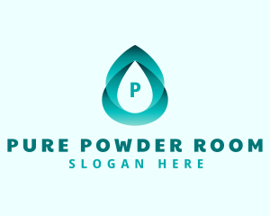 Gradient Water Liquid logo design