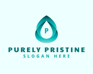 Gradient Water Liquid logo design