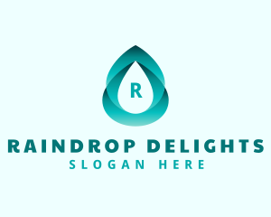 Gradient Water Liquid logo design