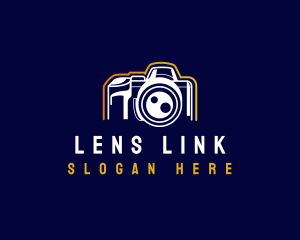 Camera DSLR Lens logo design