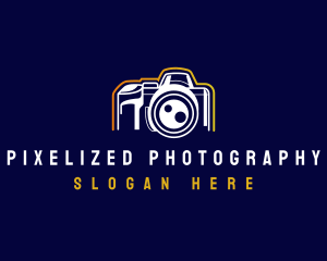 Camera DSLR Lens logo design