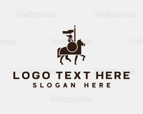 Horse Knight Medieval Logo