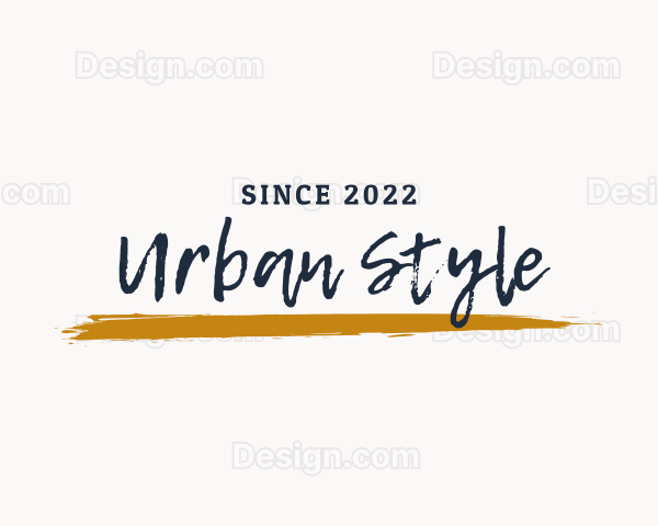 Texture Urban Wordmark Logo
