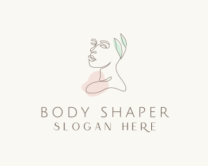 Face Body Leaves logo design