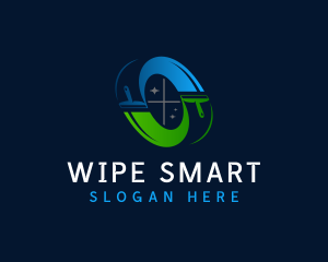 Wiper Squeegee Cleaner logo design