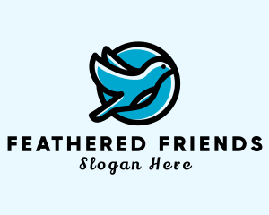 Elegant Flying Bird logo