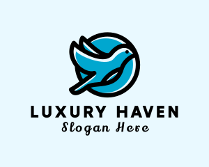 Elegant Flying Bird logo design