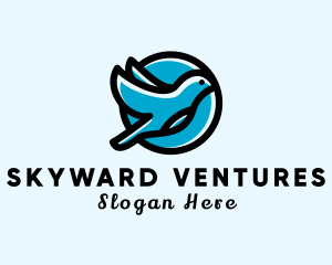 Elegant Flying Bird logo