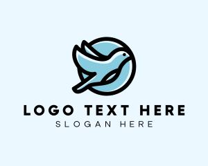 Elegant Flying Bird logo