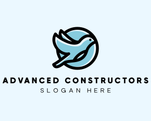 Elegant Flying Bird logo design