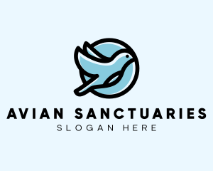 Elegant Flying Bird logo