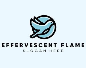 Elegant Flying Bird logo design