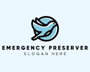 Elegant Flying Bird logo design