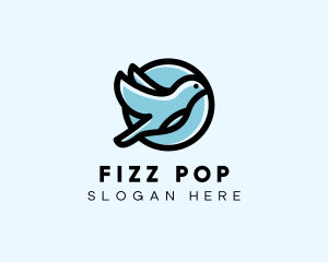 Elegant Flying Bird logo design