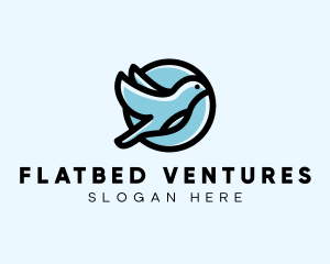 Elegant Flying Bird logo design