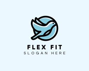 Elegant Flying Bird logo design