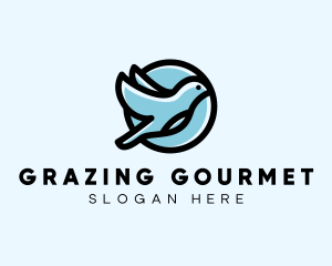 Elegant Flying Bird logo design