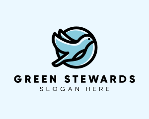 Elegant Flying Bird logo design