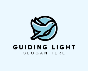 Elegant Flying Bird logo design