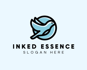 Elegant Flying Bird logo design