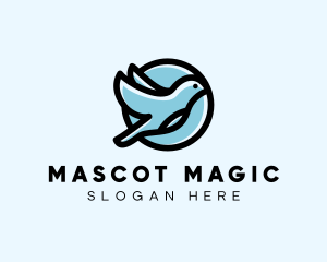 Elegant Flying Bird logo design