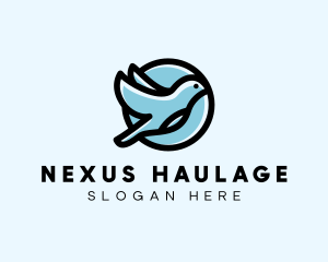 Elegant Flying Bird logo design