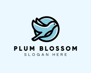 Elegant Flying Bird logo design