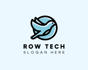 Elegant Flying Bird logo design