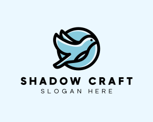 Elegant Flying Bird logo design