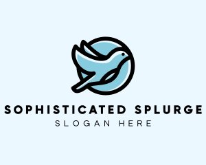 Elegant Flying Bird logo design