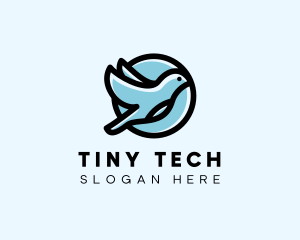 Elegant Flying Bird logo design