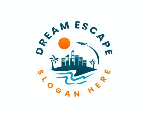 Beach Travel Vacation logo