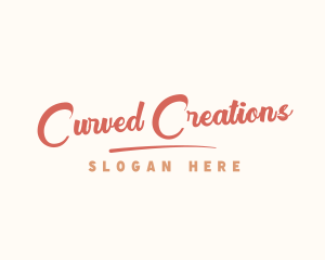 Retro Hipster Cursive logo design