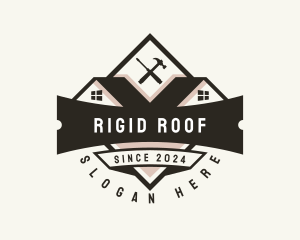 Roofing Carpentry Tools logo design