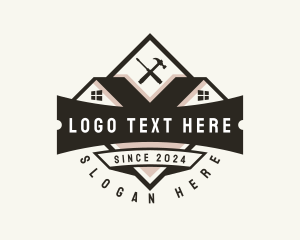 Utility - Roofing Carpentry Tools logo design