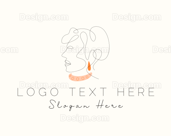 Fashion Woman Jewelry Logo