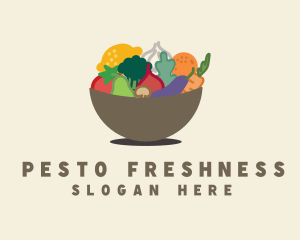 Fruit Veggie Bowl logo design