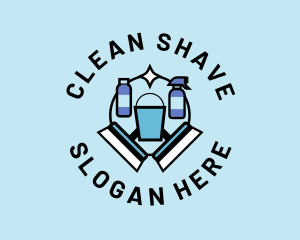 Cleaning Equipment Tools logo design