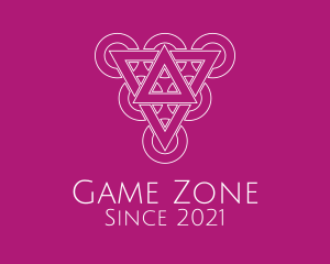 Geometric Grape Line Art  logo