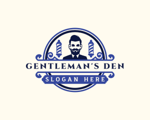 Gentleman Haircut Barber logo design