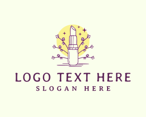 Floral Lipstick Makeup logo