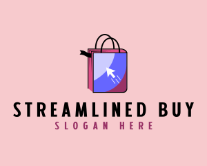 Online Bookstore Bag logo design