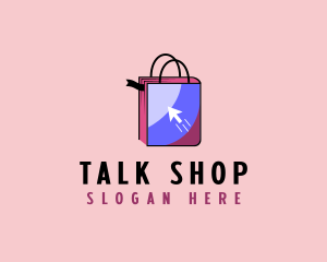 Online Bookstore Bag logo design