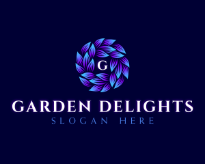 Garden Nature Leaves logo design