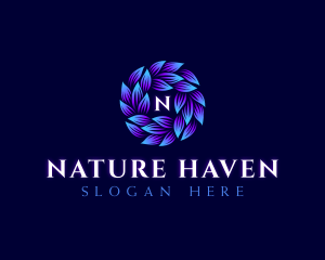 Garden Nature Leaves logo design