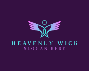 Spiritual Halo Wings logo design