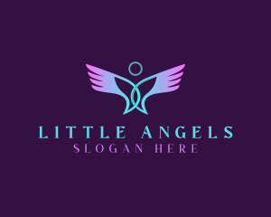 Spiritual Halo Wings logo design