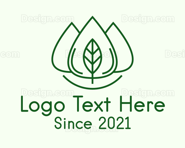 Essential Oil Leaf Logo