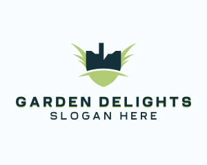 Gardener Landscaping Shovel logo design