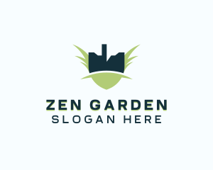 Gardener Landscaping Shovel logo design